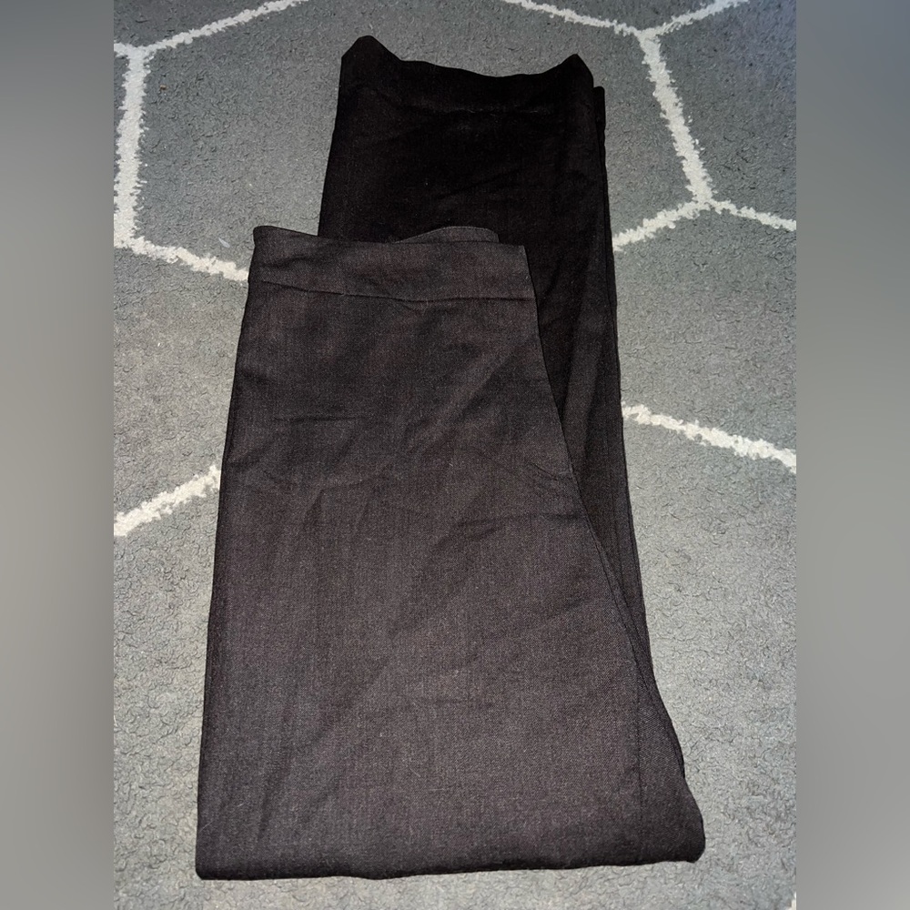Eileen Fisher Women’s Dark Brown Wool Blend Straight Leg Trousers Size XS